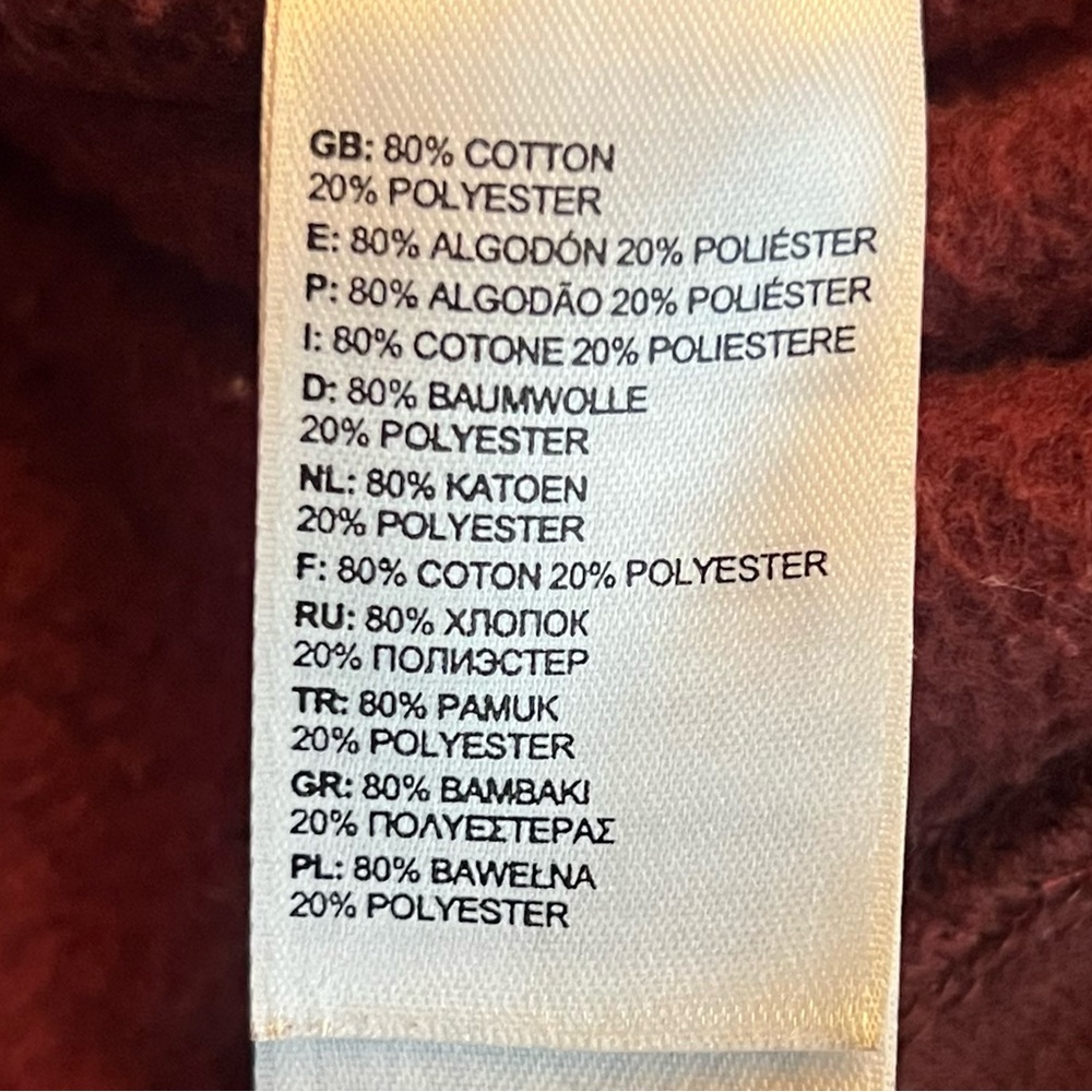The North Face Men’s Size XXL Burgundy Logo Pullover Athletic Hoodie Sweatshirt - Picture 5 of 5